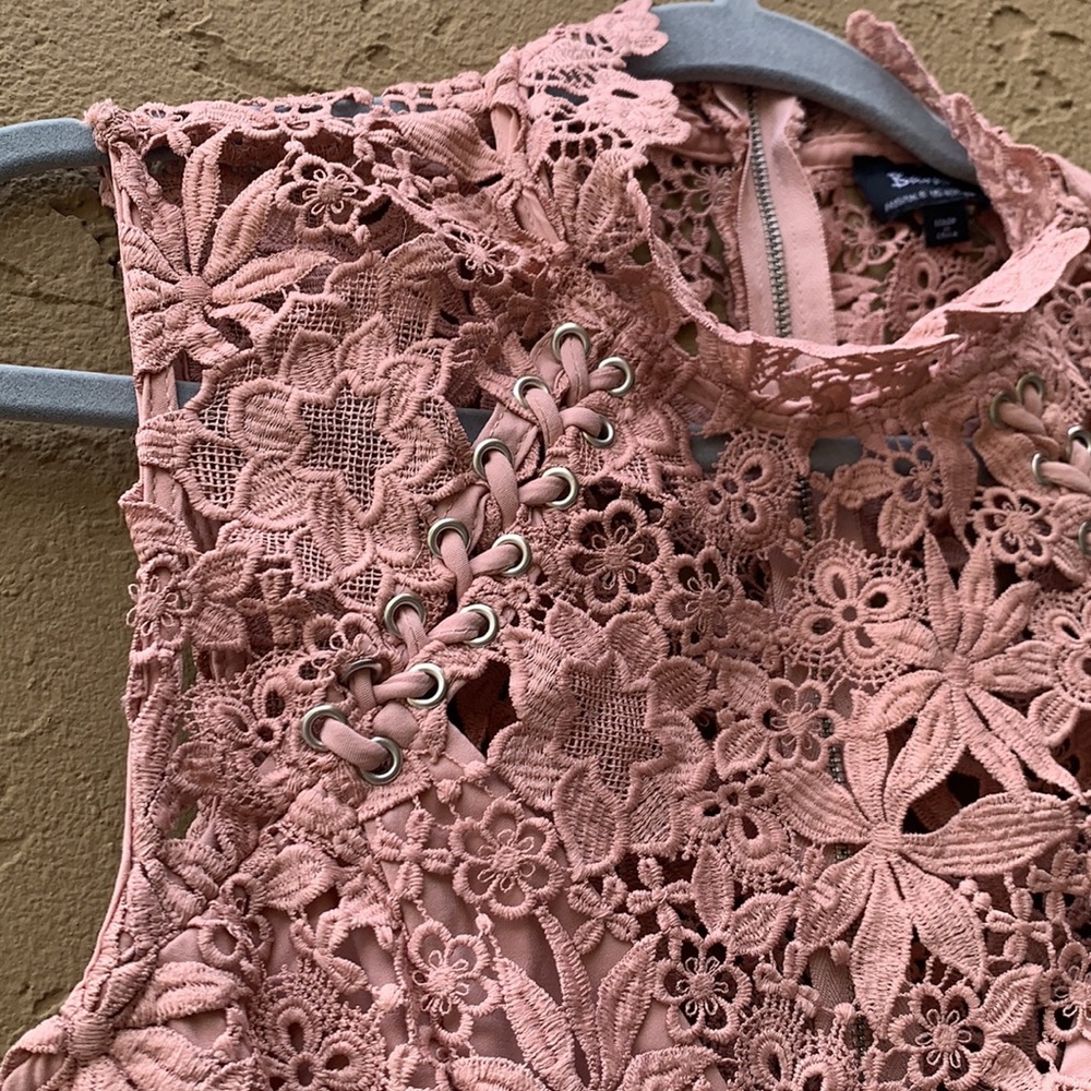 🎉HOST PICK🎉 Bardot Paris Lace Dress (Bloom Pink) - Sz 4 - Picture 5 of 7